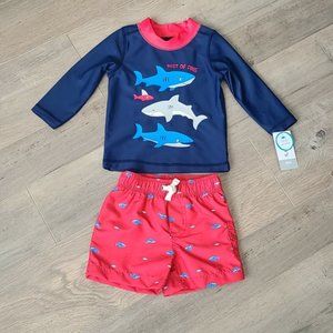 NEW 6mo Carter's swim set